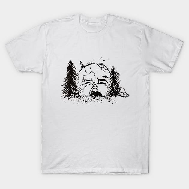 Cave of the Crying Babe T-Shirt by Dolphin Axe